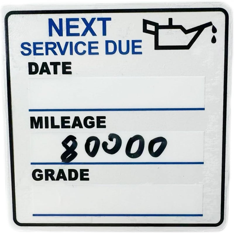 Chardime Oil Change Stickers，150pcs 2x2 inch Oil Change Stickers for windscreen - Easy to use and Remove - Image 1